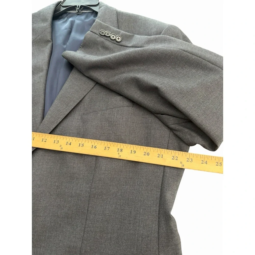 J. Crew Ludlow Classic Fit 48R Charcoal Gray Blazer Suit Jacket Wool USA New D2